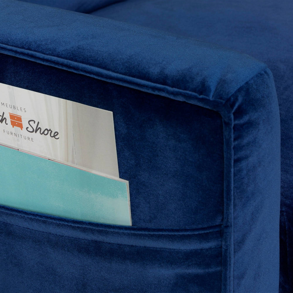 Dark Blue 1-Seat Sofa G1943