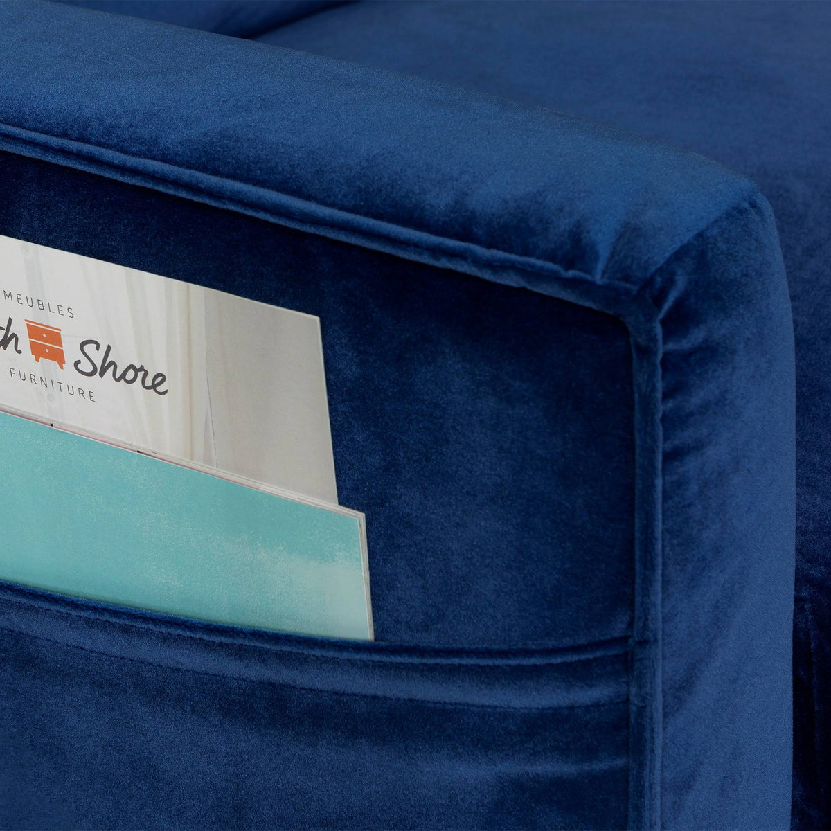 Dark Blue 1-Seat Sofa G1943