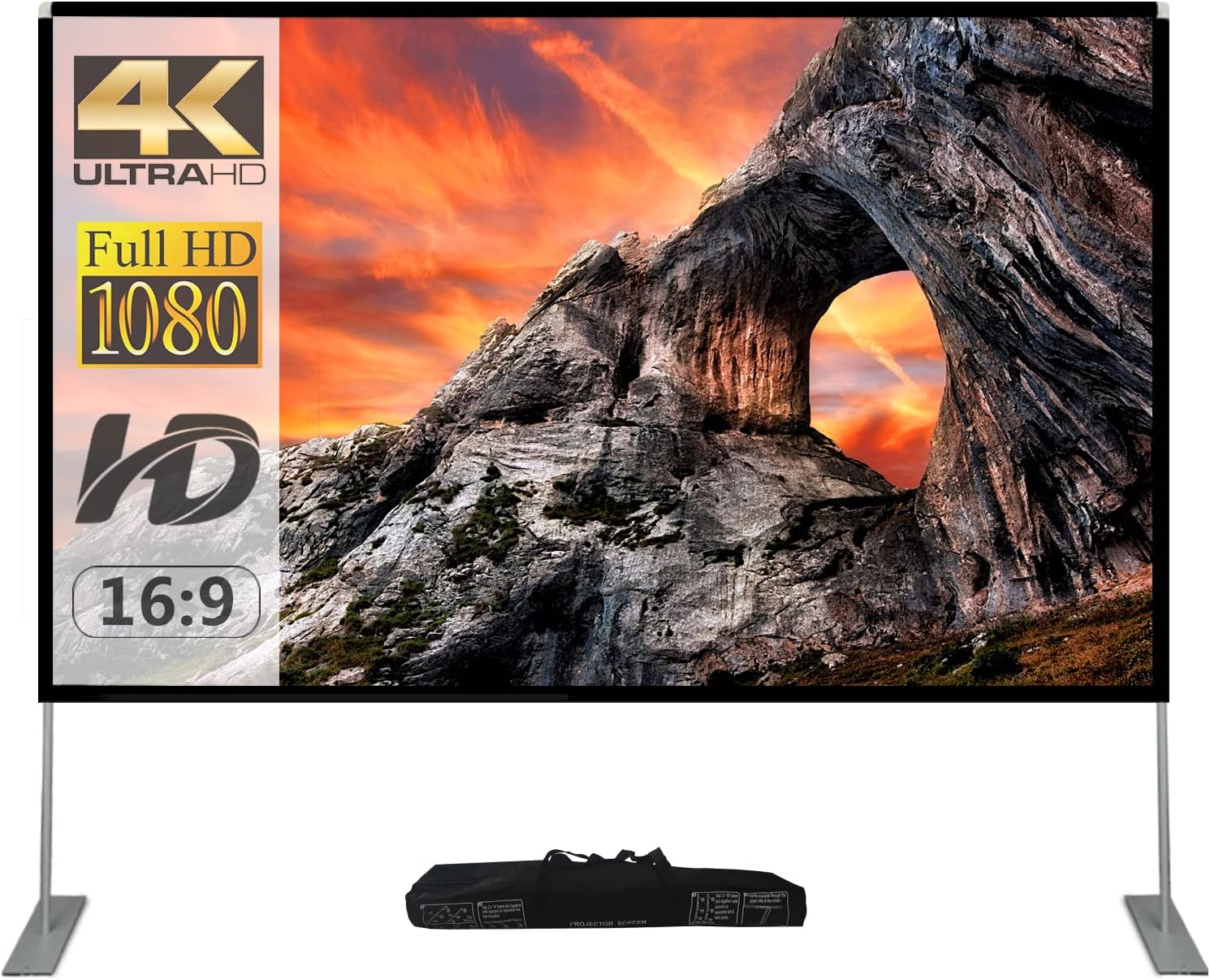 100 inch Portable Projection Screen with Stand P72261