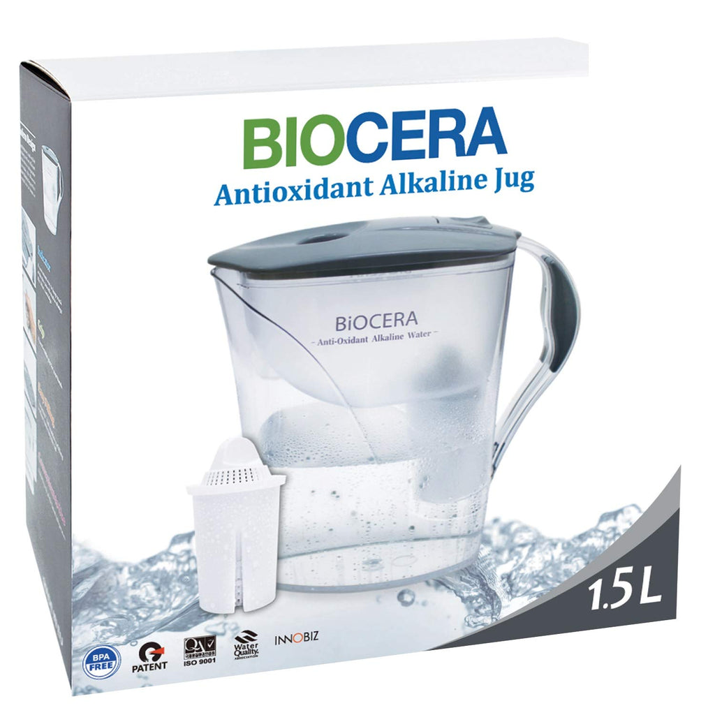 Alkaline Antioxidant Water Filter Pitcher with 1 Free Cartridges Q36638