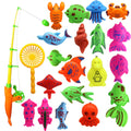 22pcs Magnetic Fishing Game Set with Rod and Net O51314