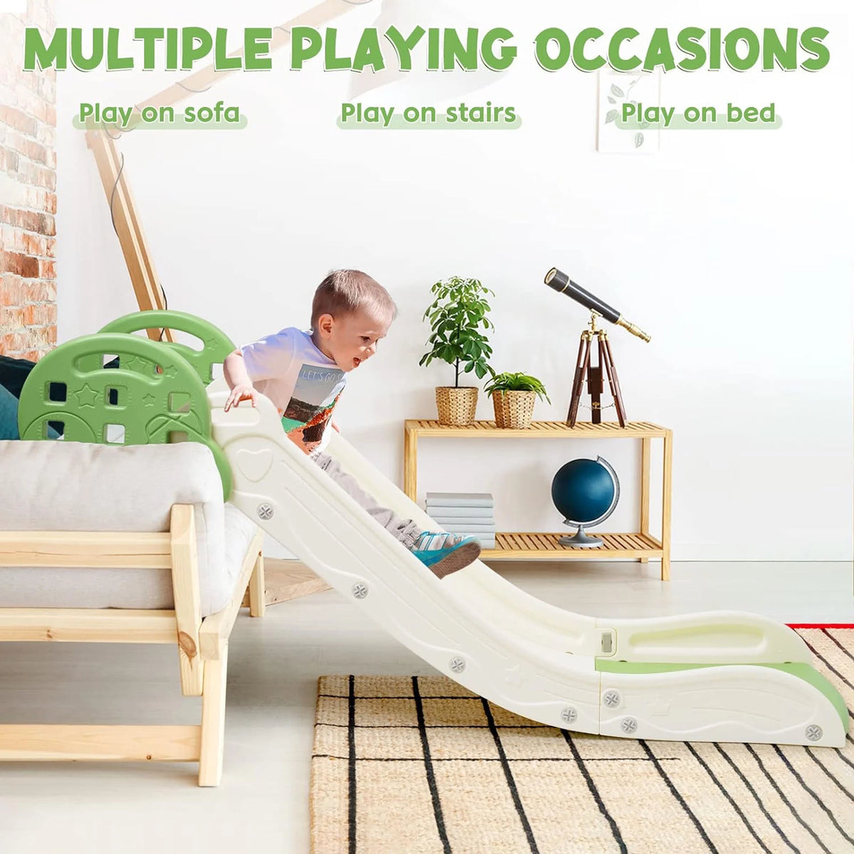 Green Kids Sofa Slide P171