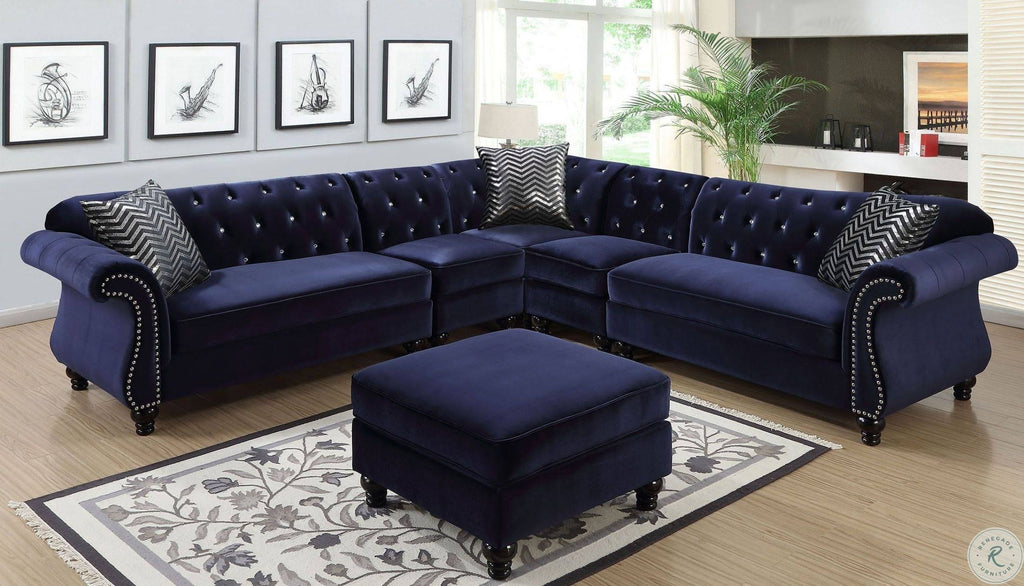 Blue Ottoman N69838