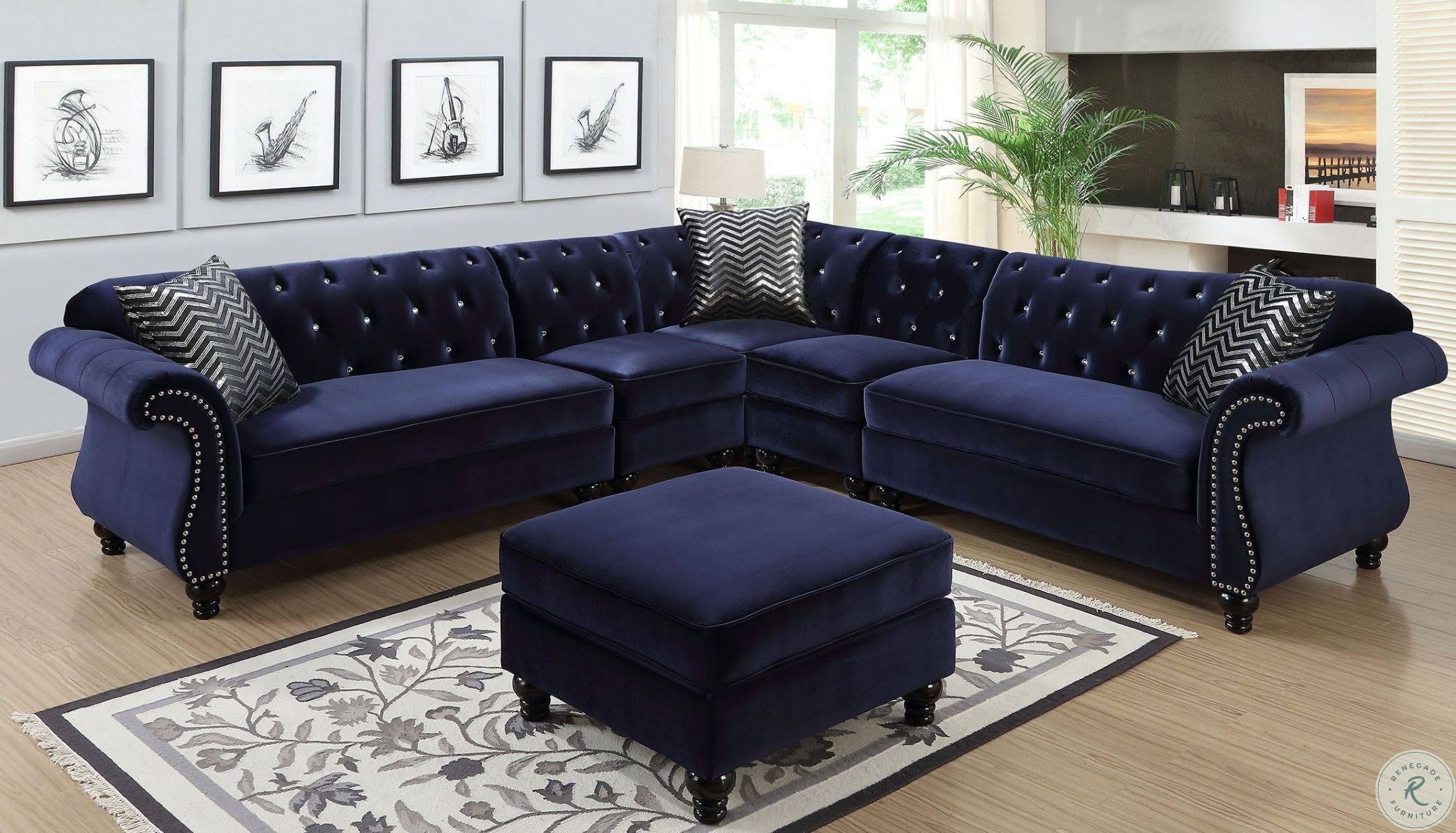 Blue Ottoman N69838