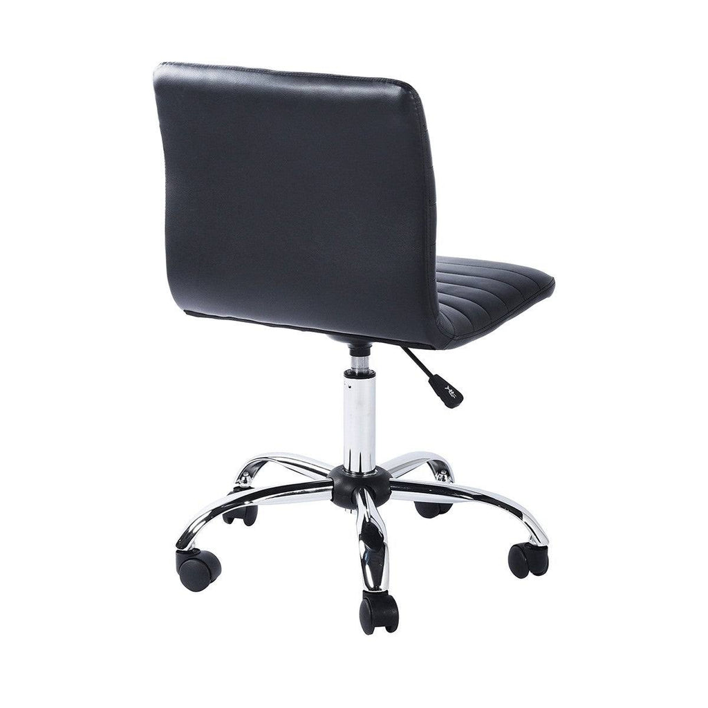 Black PU Faux Leather Swivel Chair P94704