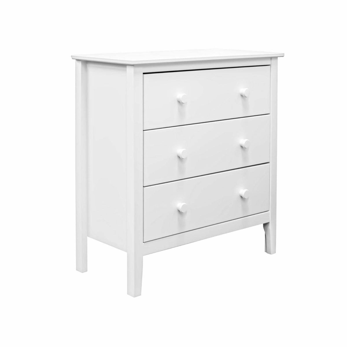 White 3 Drawer Solid Wood Chest C24271