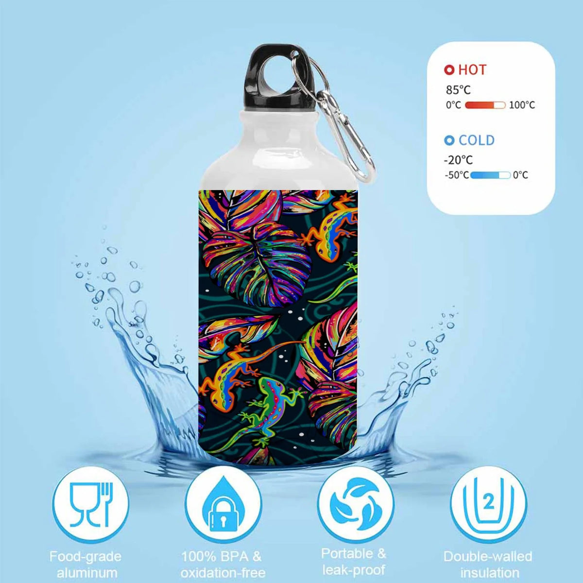 400ml Sport Aluminum Water Bottle with Twist Cap J3734