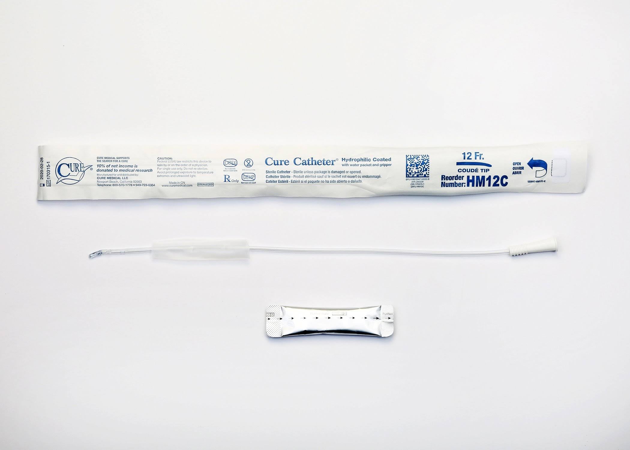 12 Fr. Coude Urethral Catheter V404881