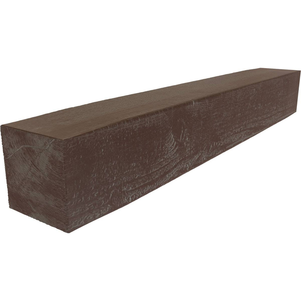 Aged Pecan Rough Sawn Faux Wood Fireplace Mantel W804