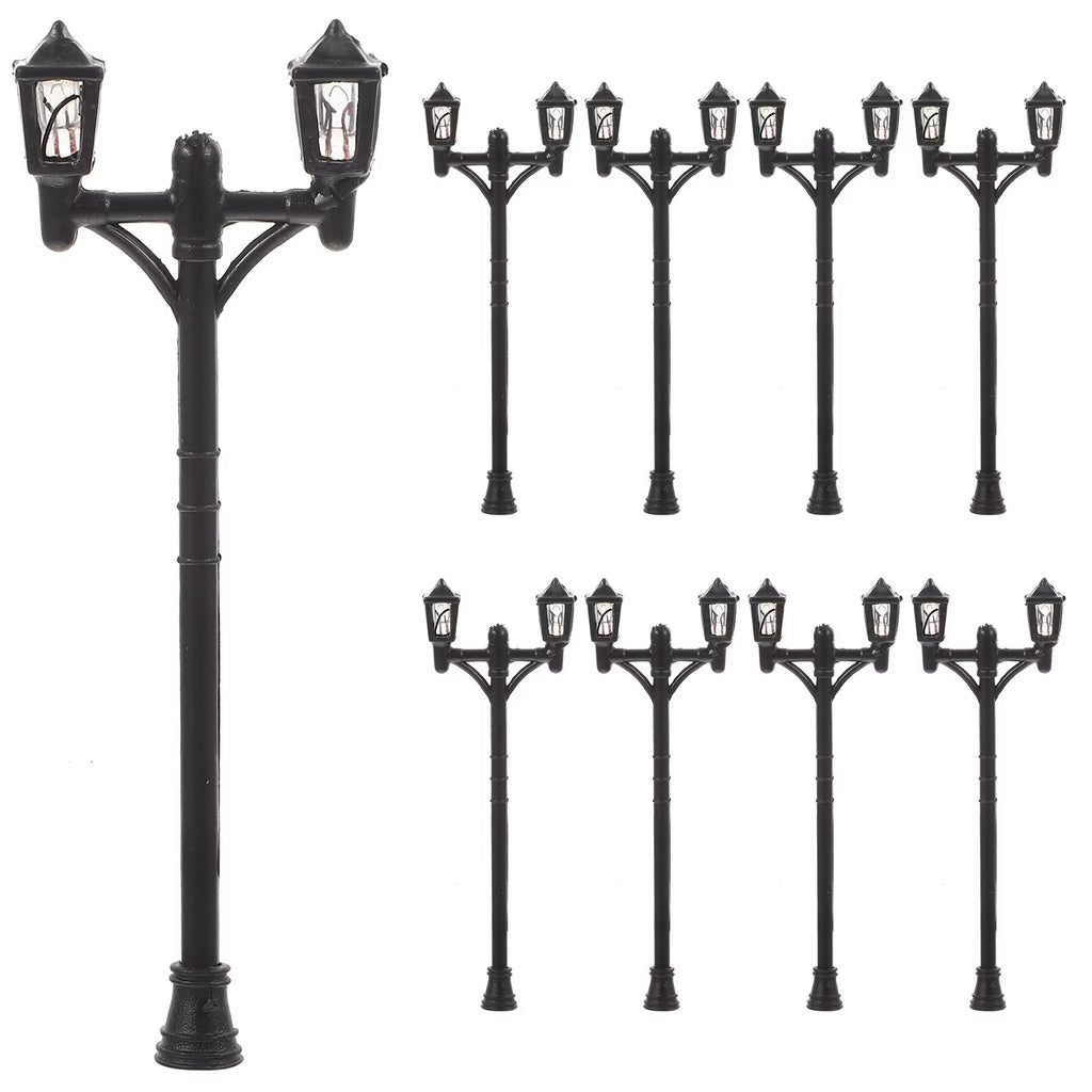 Mini Street Light Lamp Decor Models 10 Pcs E6728
