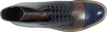 Navy/Brown Kidskin Leather Shoes J14730