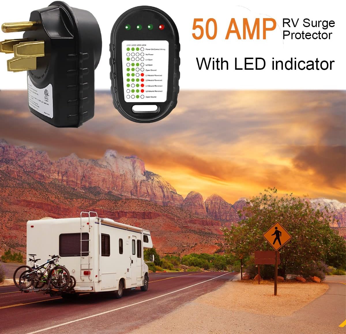 50 AMP Surge Protector and Circuit Analyzer Kit, Pack of 2 P6175