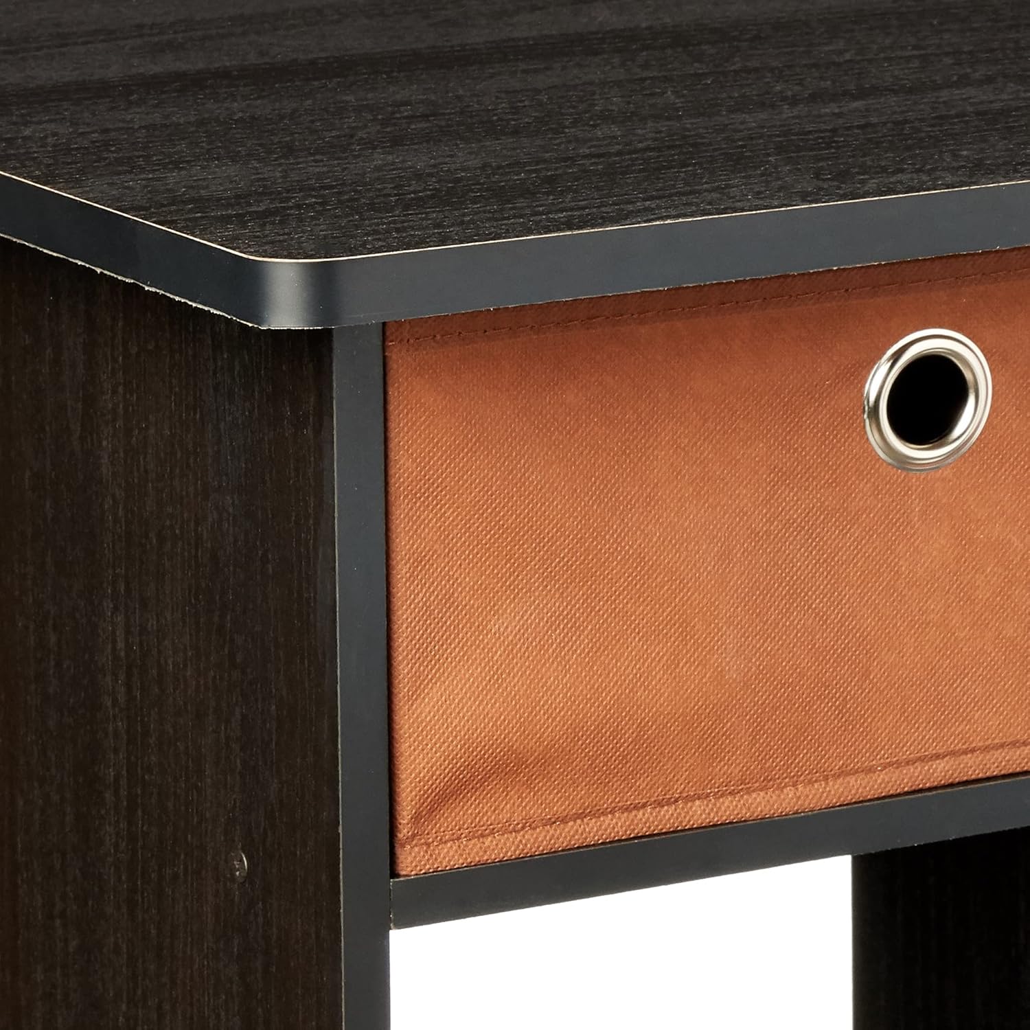 2-Pack End Table Nightstand, Medium Brown G325
