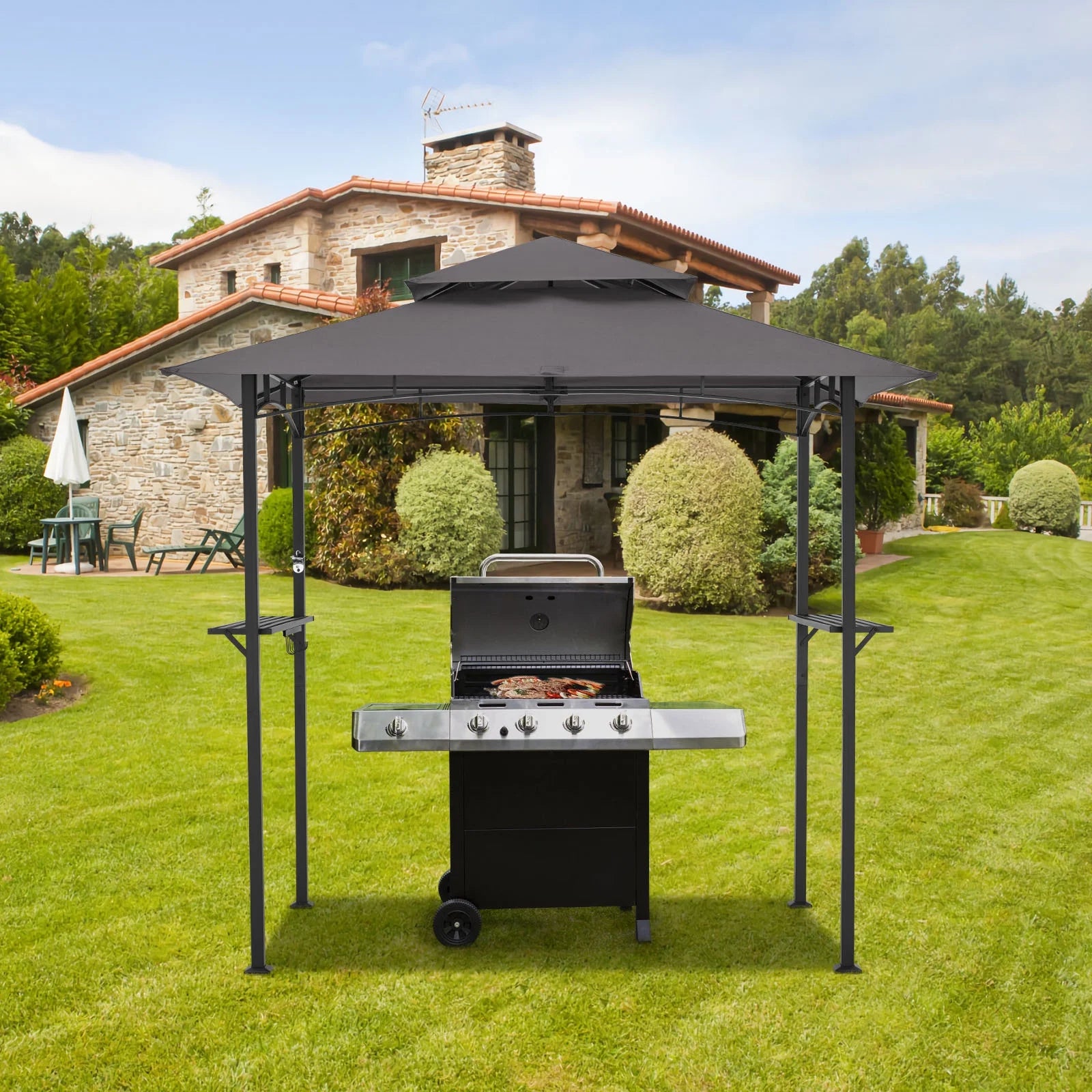 8' x 5' Outdoor Grill Gazebo with Vented Top B255247
