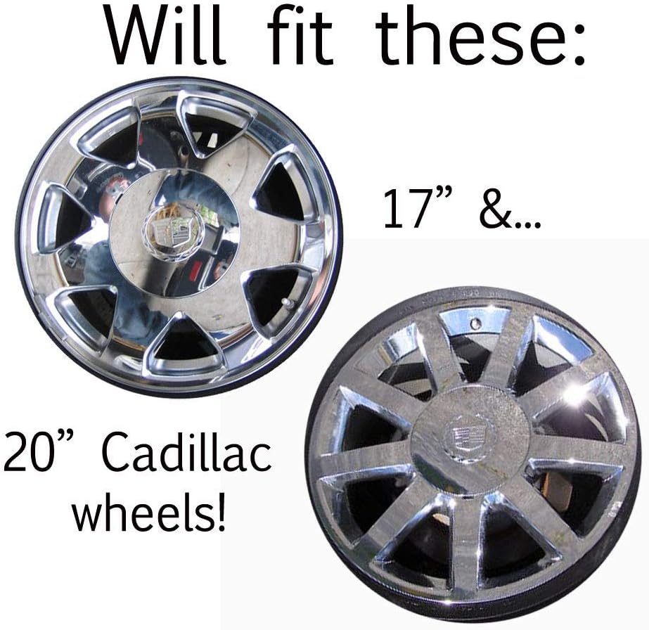 Set of 4 Chrome & Gold 17 inch 20 inch Wheel Hub Center Caps C980211