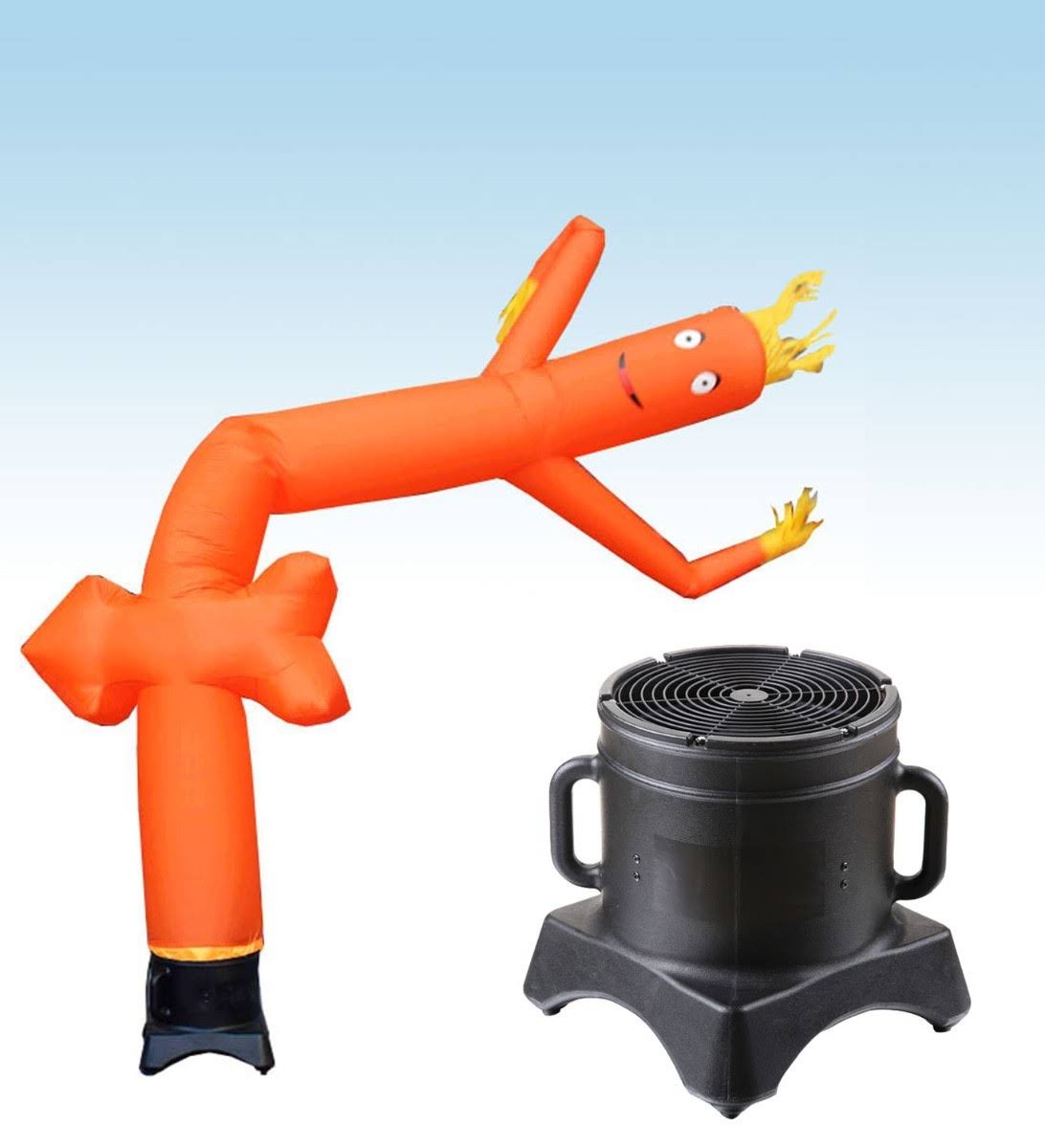 Orange Arrow Inflatable Tube Man with Blower B683
