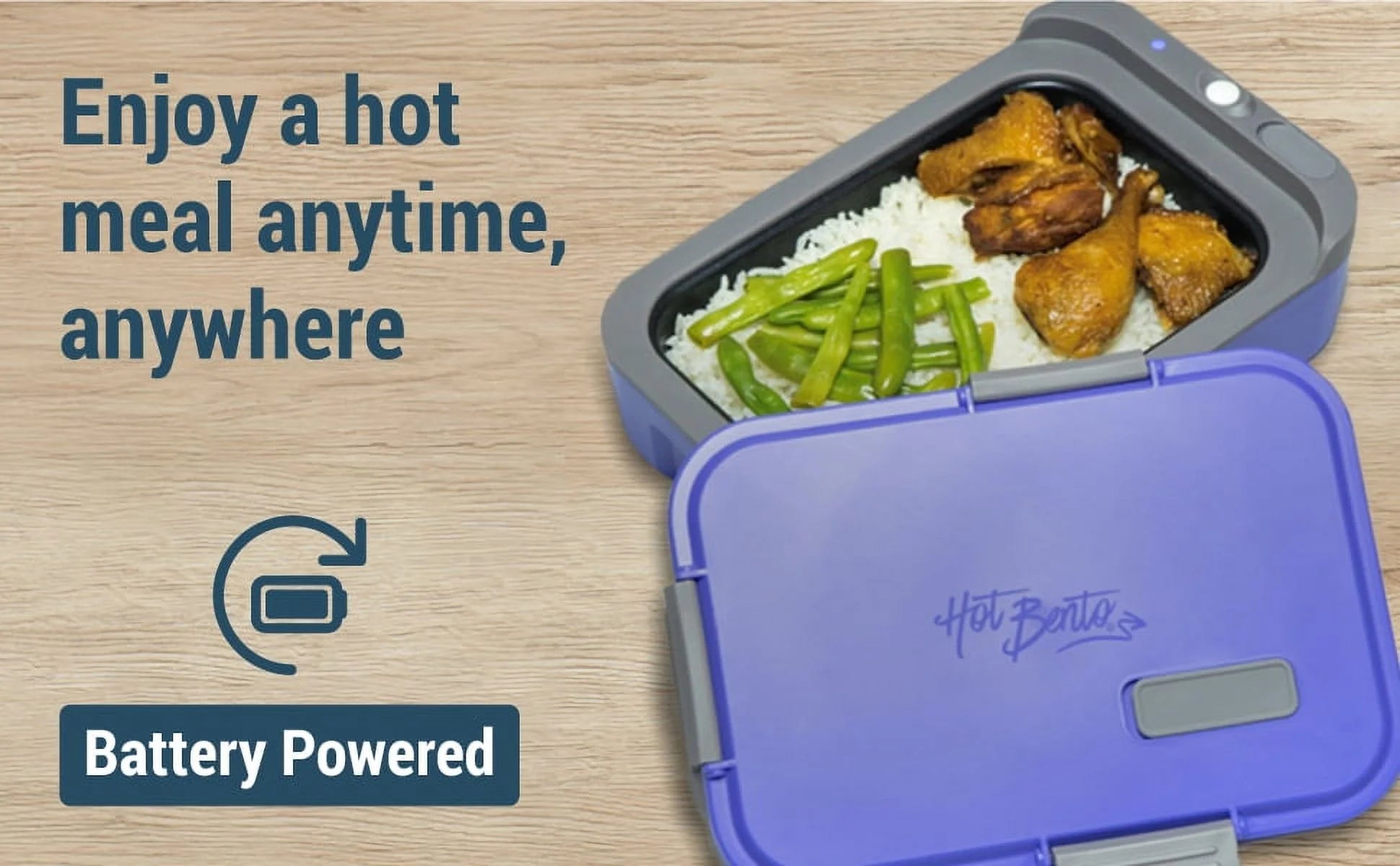 Self Heated Reusable Lunch Box and Food Warmer D573
