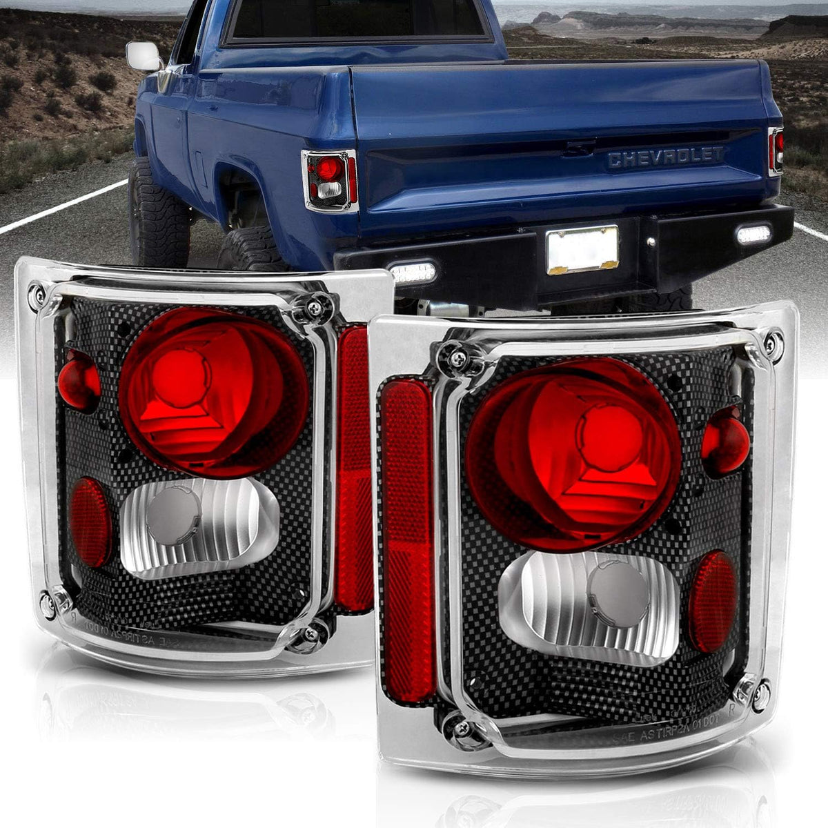 Brake Tail Lights Housing Set Pack of 2 U349