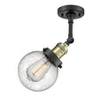 Black Antique Brass Semi Flush Mount Globe Light U395540