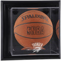 Black Framed Wall-Mounted Basketball Display Case W8258