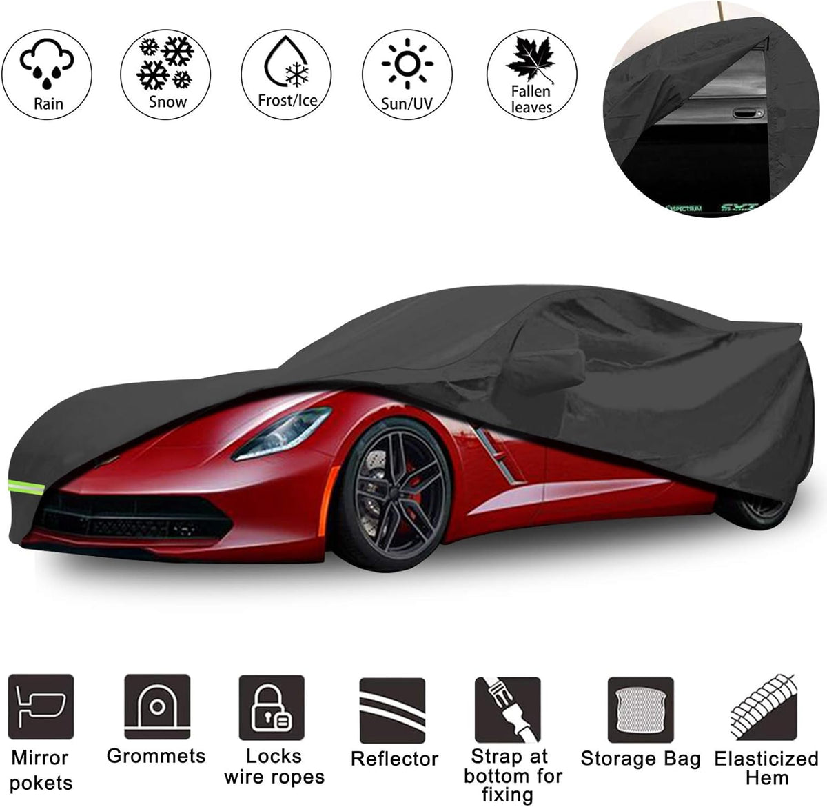 Waterproof Car Cover for C7 Stingray Q96301
