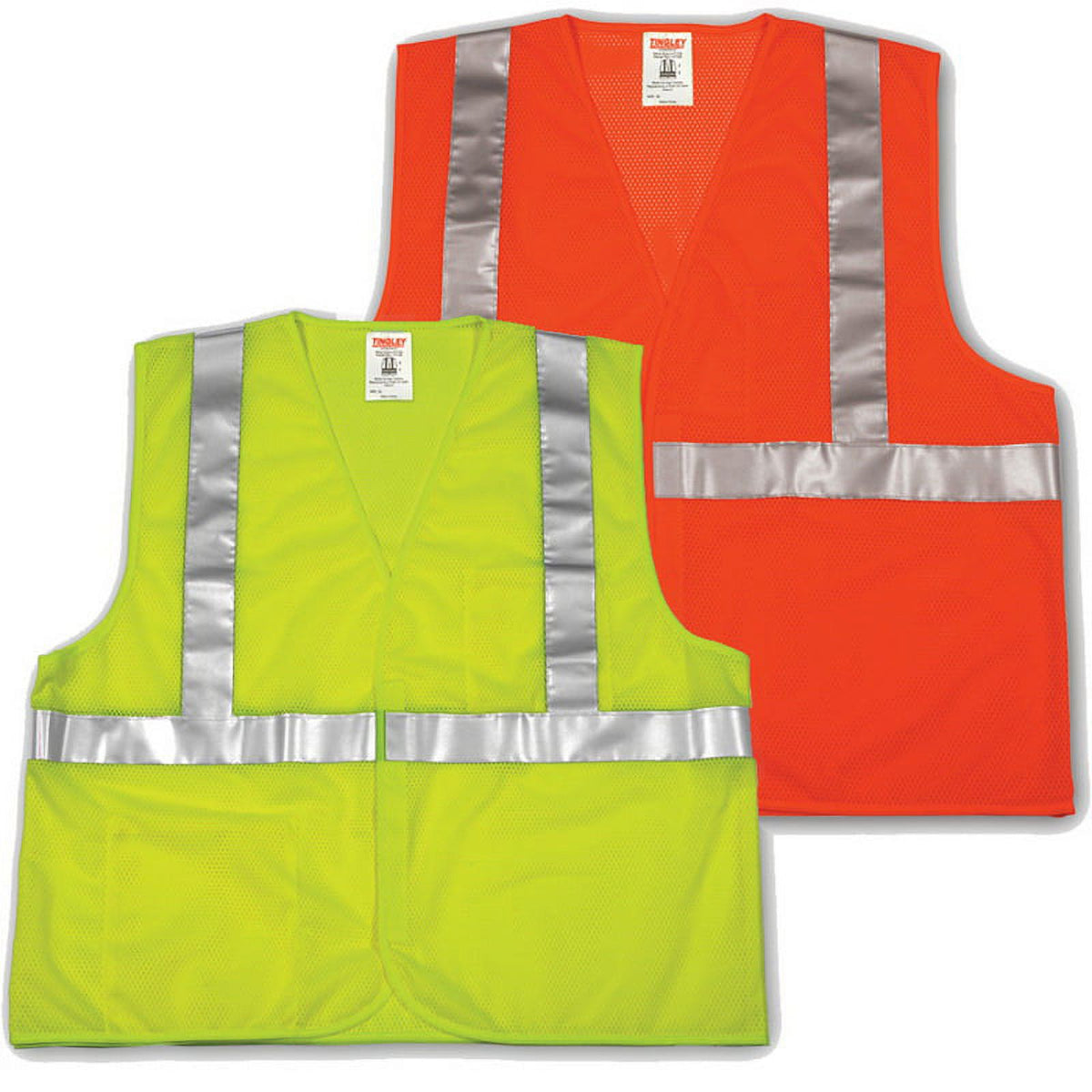 Fluorescent Orange-Red High Visibility Class 2 Mesh Vest R335