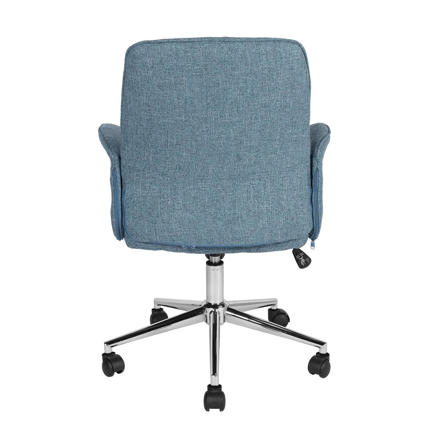 Mohave Grey Fabric Turned Arm Desk Chair G67546