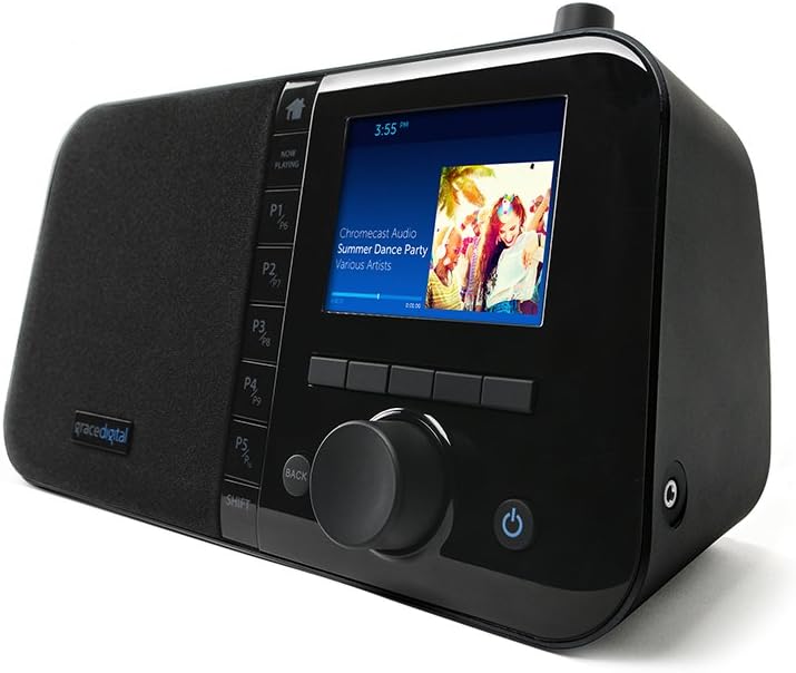 Black Smart Internet Radio with Bluetooth and Wi-Fi H827