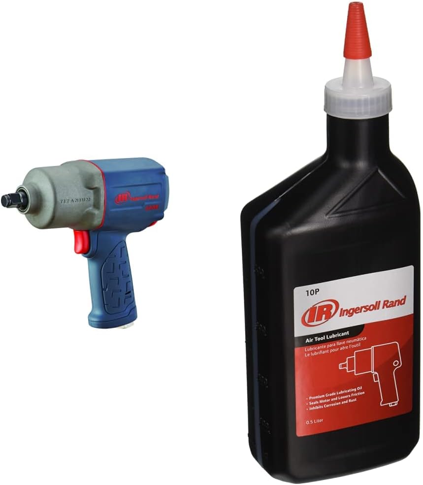 1/2" Drive Air Impact Wrench, Titanium Hammer Case, Gray E608399