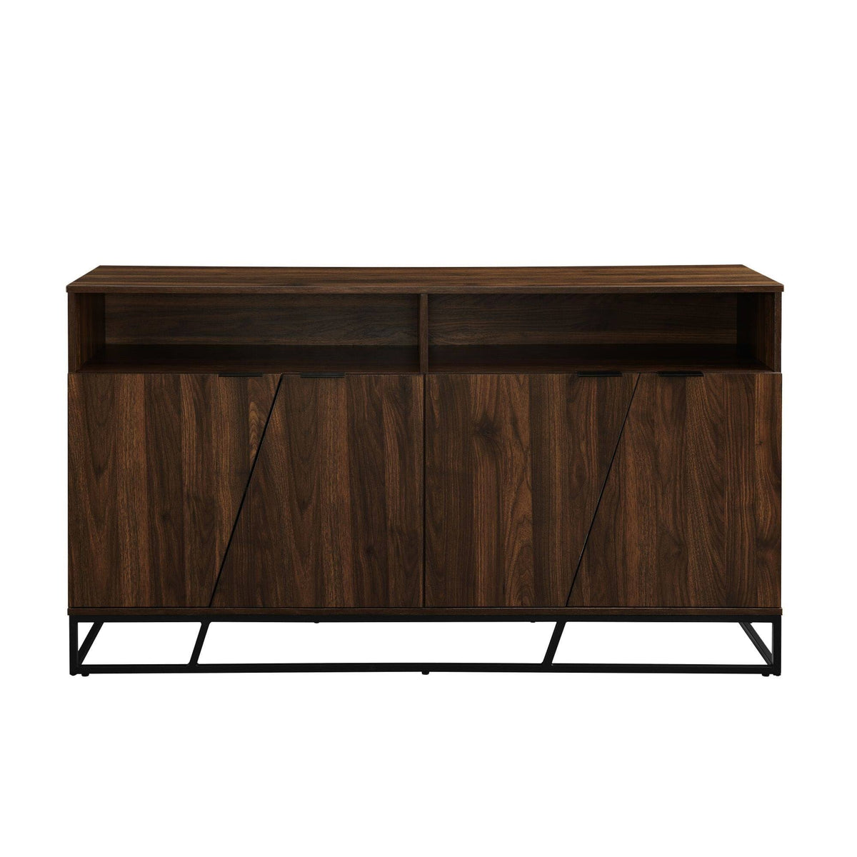 Angled Door Sideboard - Dark Walnut N337205