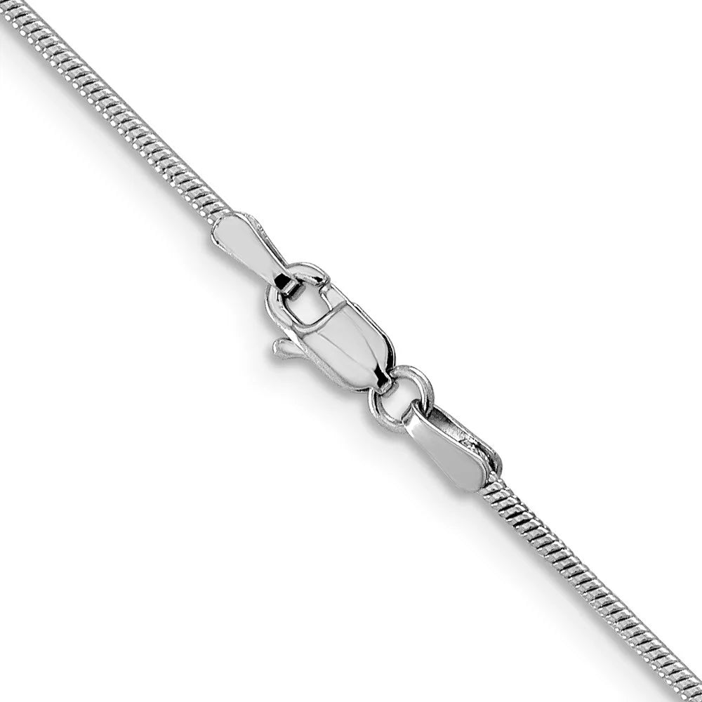 14K White Gold Snake Chain Necklace 18" R96896