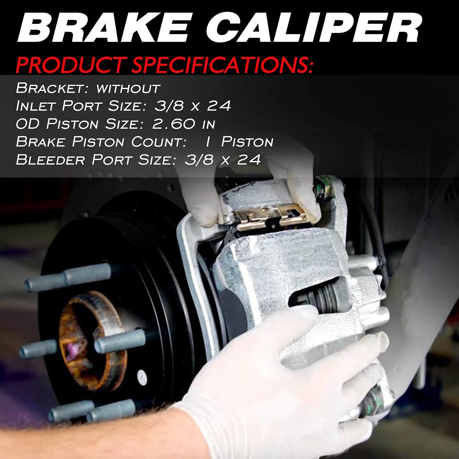 Front Driver Side Brake Caliper Assembly Pack of 2 N315