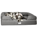Jumbo Gray Solid Memory Foam Dog & Cat Bed D212437
