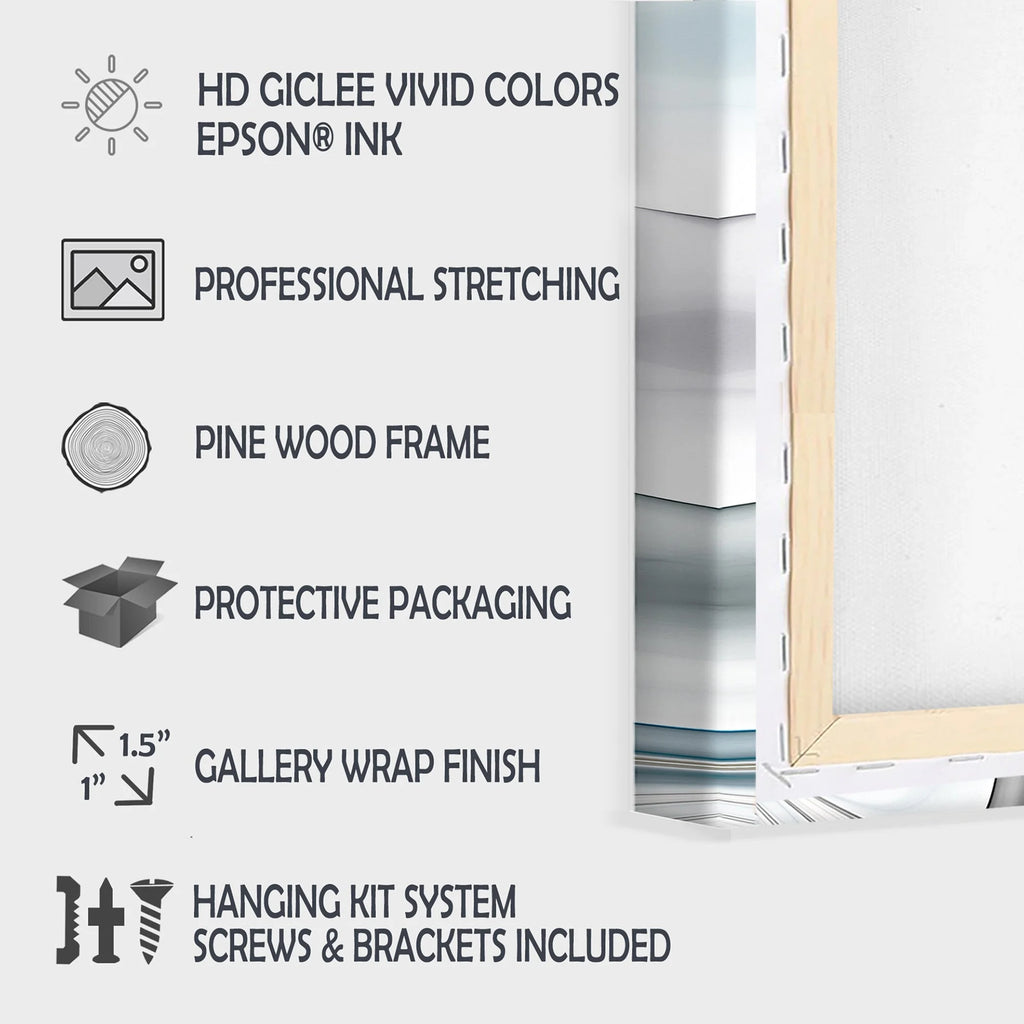 3 Piece Graphic Art on Wrapped Canvas Set H37523