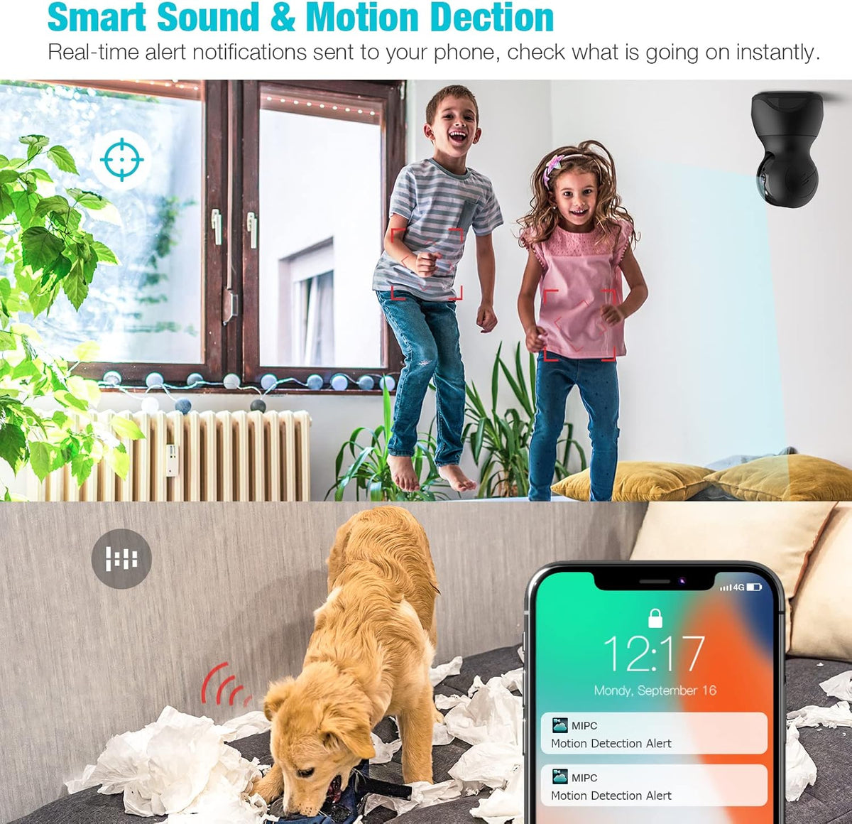 1080P Indoor WiFi Pet Camera with 2-Way Audio and Night Vision A197