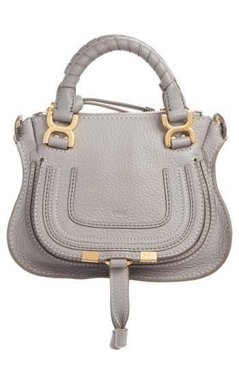 Mini Leather Crossbody Bag in Cashmere Grey D79767