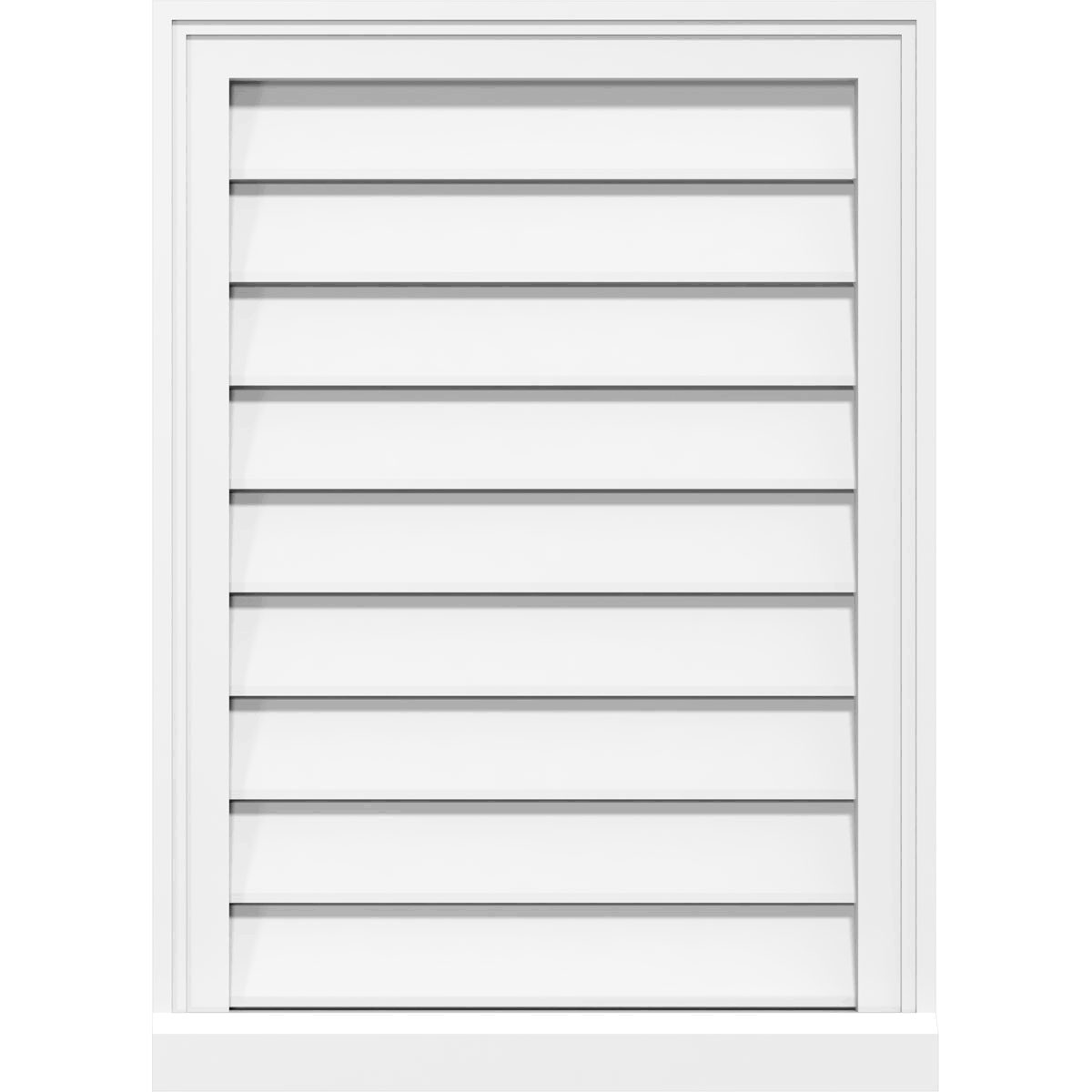 PVC Gable Vent with Brickmould J1319