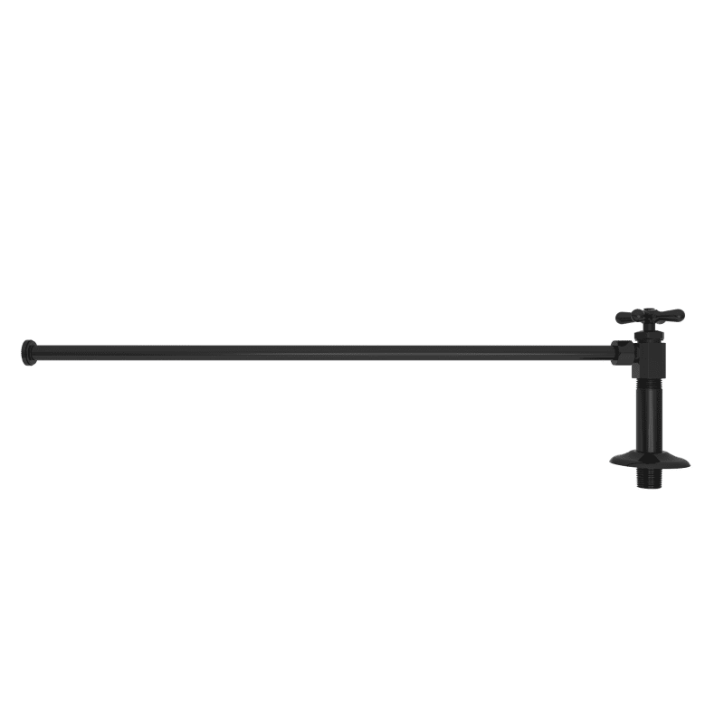 1/2x22 IPS Gloss Black Toilet Supply Kit Y3809