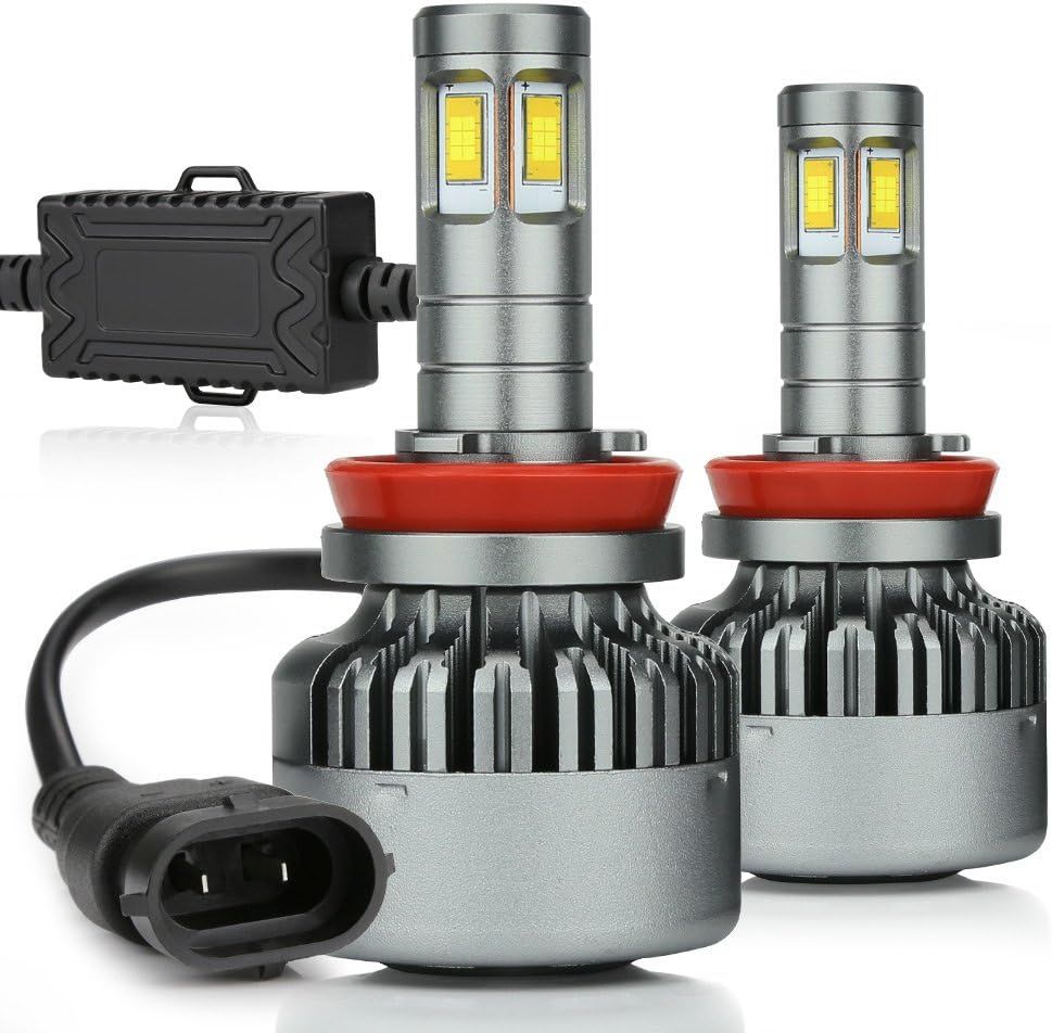 H11 LED Headlight Bulbs 6000K Low Beams Fog Lights Pack of 2 A618261