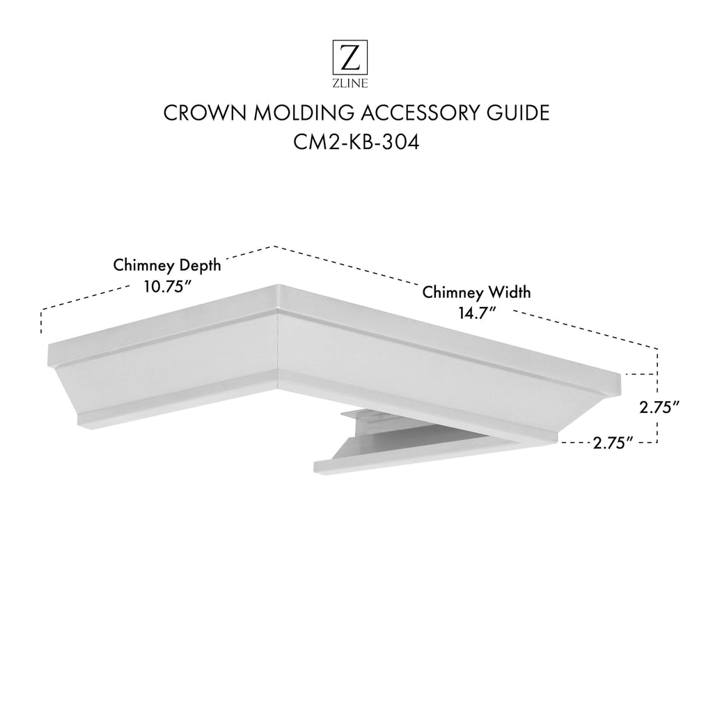 Crown Molding Profile for Wall Mount Range Hood P907938