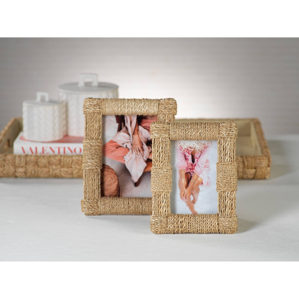 Natural Abaca Rope Photo Frame R6918
