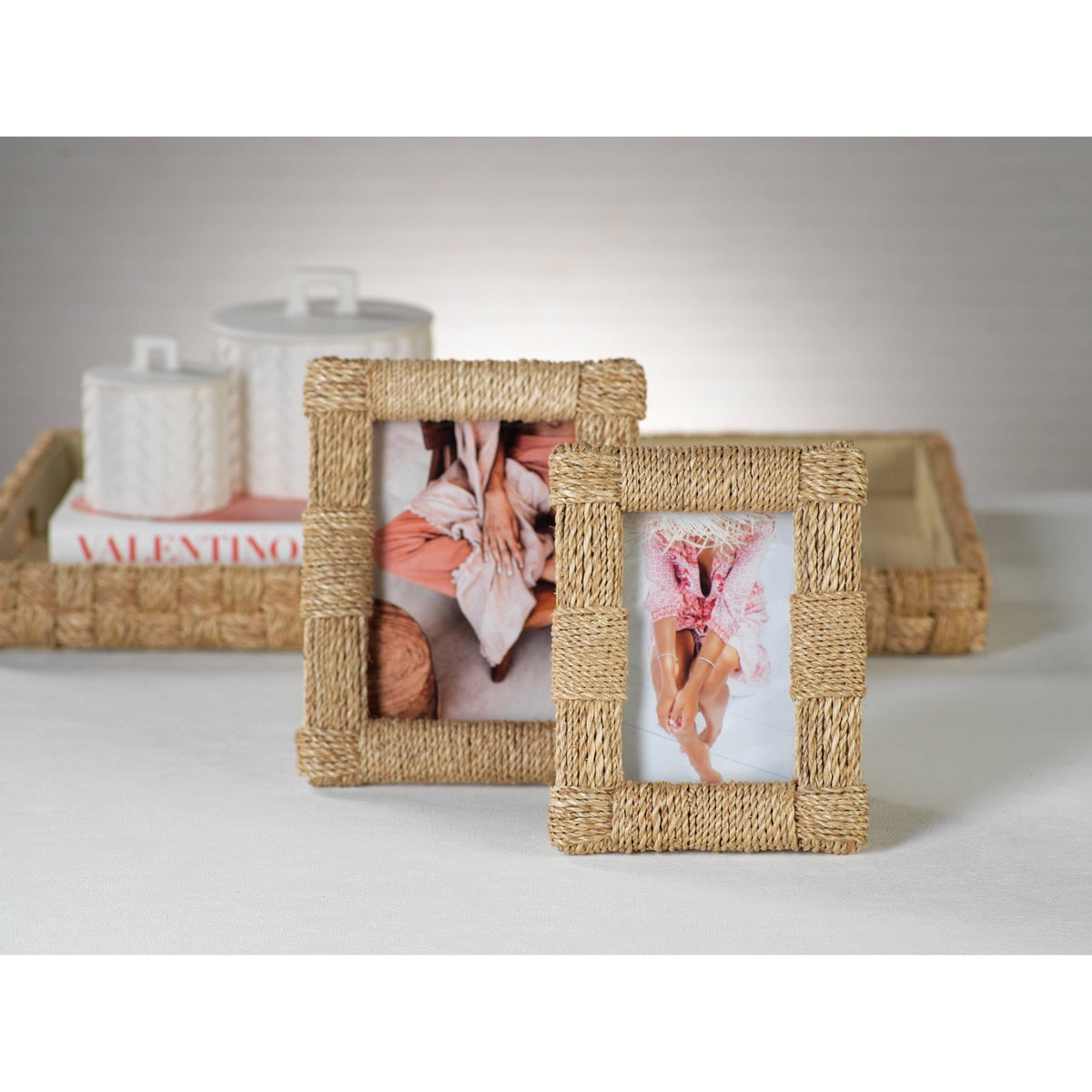 Natural Abaca Rope Photo Frame R6918