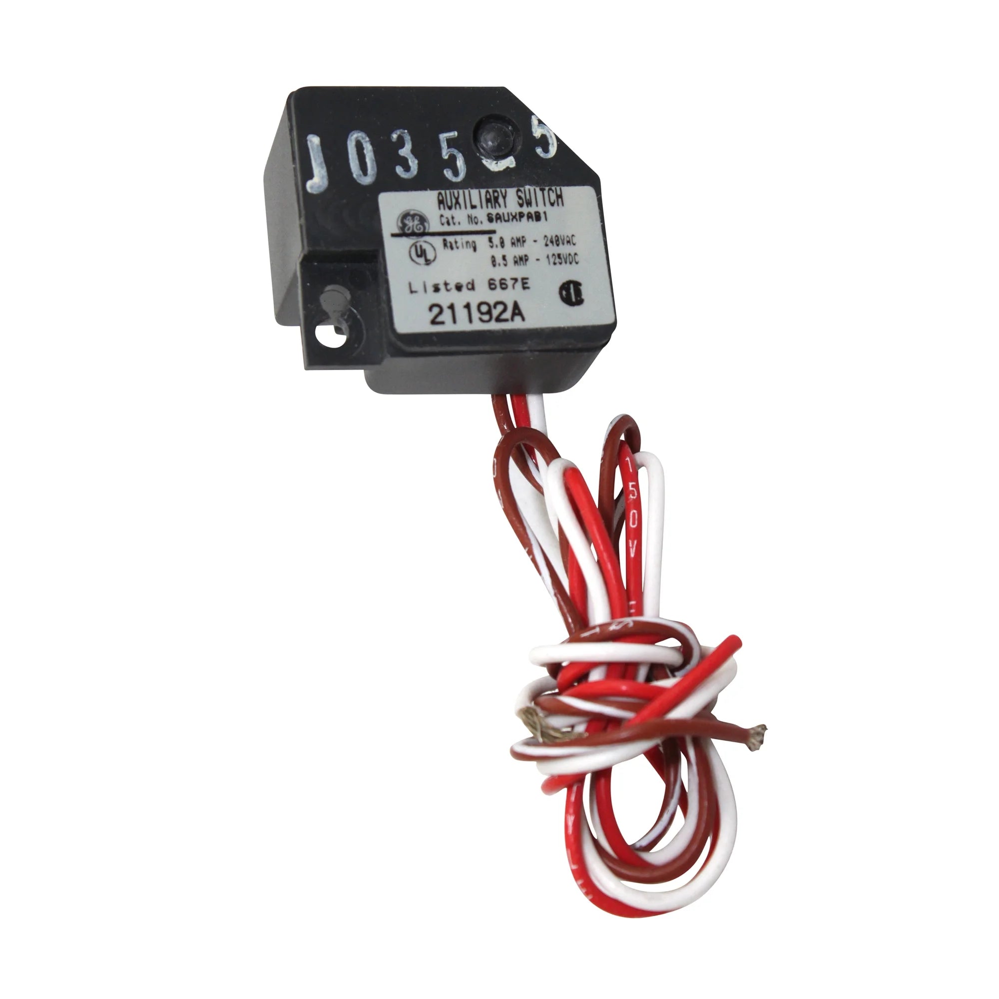 Auxiliary Switch; 5 Amp At 240 Volt Ac, 0.5 Amp At 125 Volt Dc O216882