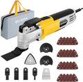 Oscillating Multitool with 6 Variable Speeds and 28pcs Accessories and Carrying Bag J341909