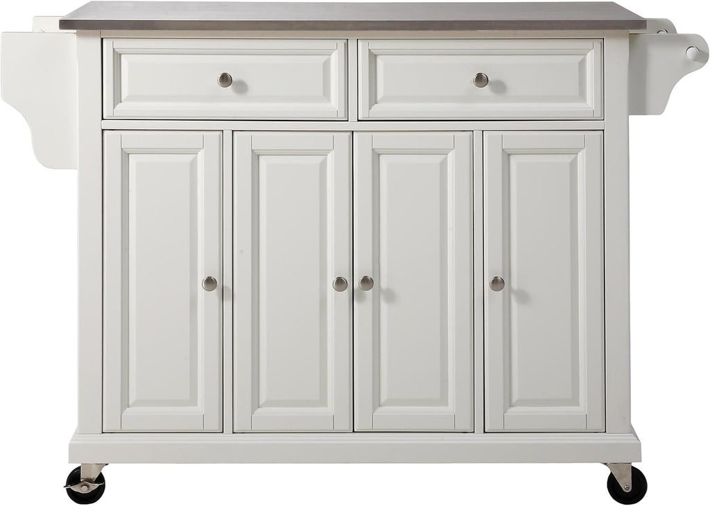 Full Size Kitchen Cart with Solid Gray Granite Top B3122