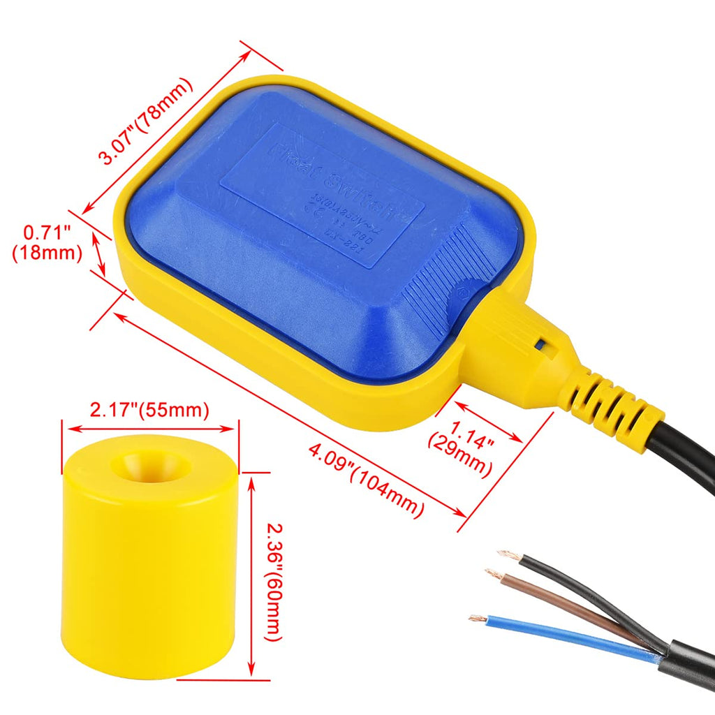4M Cable Float Switch Water Level Controller Y7768