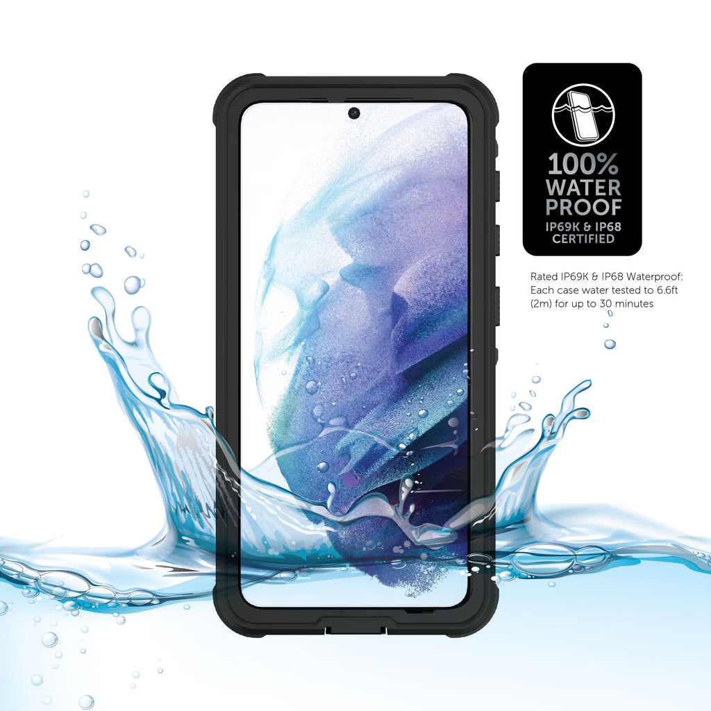 Black/Clear Waterproof Phone Case for Samsung Galaxy S21 5G P407986