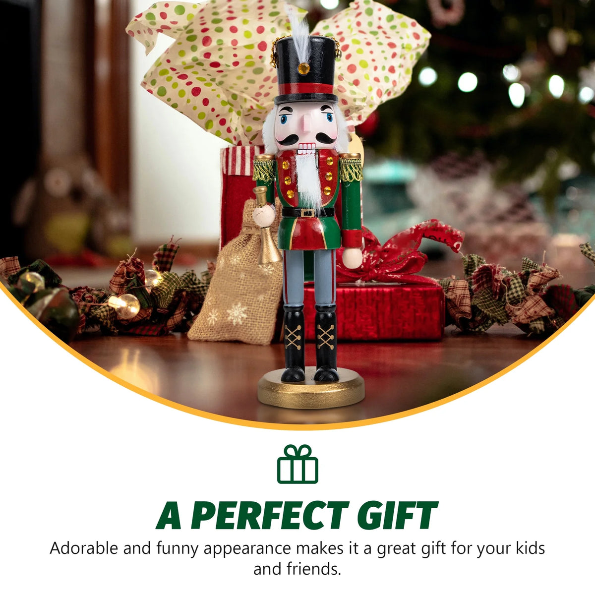 3 Pieces Nutcracker Wood Decor W86569