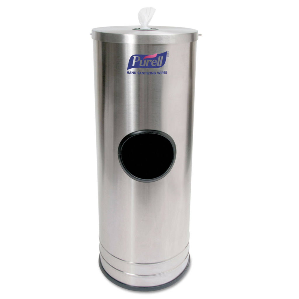 Purell Dispenser Stand for Sanitizing Wipes, Holds 1500 Wipes, 10.25 x 10.25 x 14.5, SS O4588
