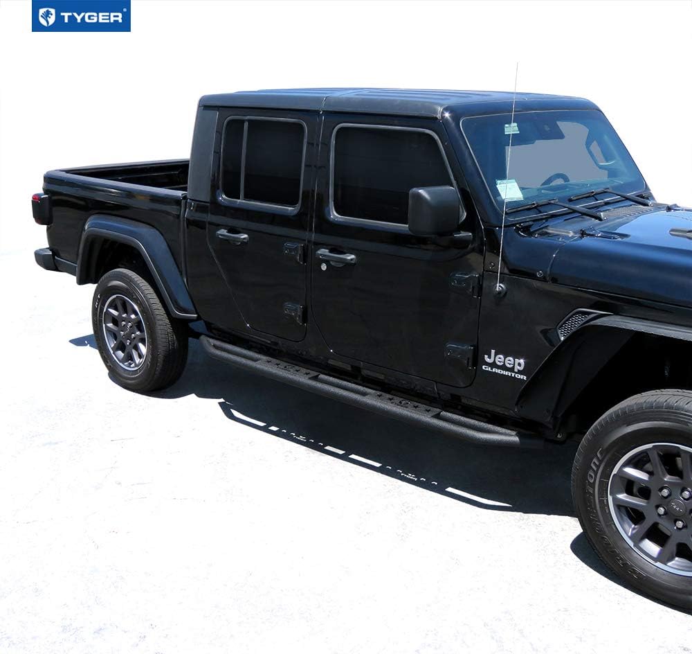 Textured Black Side Step Nerf Bars Running Boards J239190